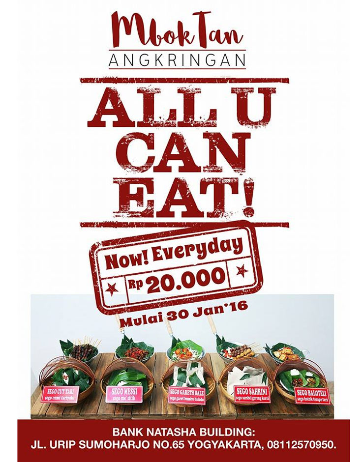 All You Can Eat Mbok Tan Angkringan